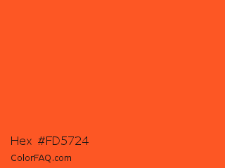Hex #fd5724 Color Image