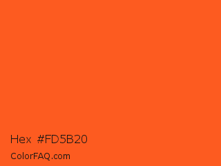 Hex #fd5b20 Color Image