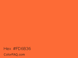 Hex #fd6b36 Color Image