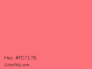 Hex #fd717b Color Image