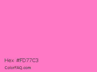 Hex #fd77c3 Color Image