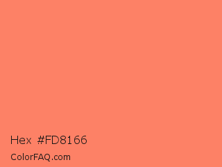 Hex #fd8166 Color Image