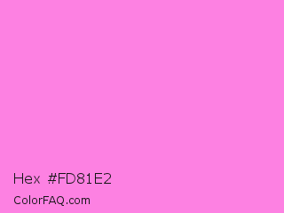 Hex #fd81e2 Color Image