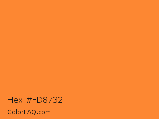 Hex #fd8732 Color Image