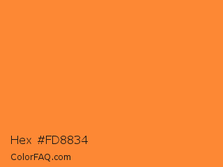 Hex #fd8834 Color Image