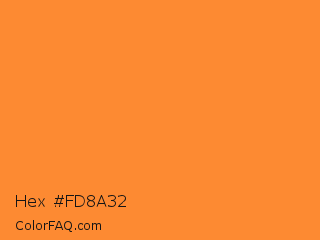 Hex #fd8a32 Color Image