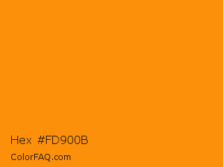 Hex #fd900b Color Image