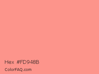 Hex #fd948b Color Image