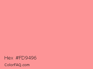 Hex #fd9496 Color Image