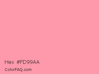 Hex #fd99aa Color Image