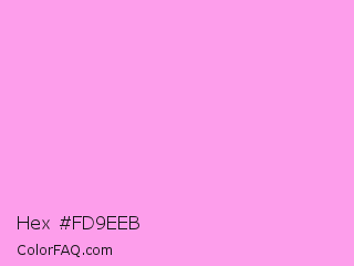Hex #fd9eeb Color Image