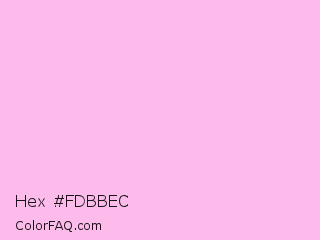 Hex #fdbbec Color Image