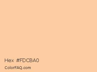 Hex #fdcba0 Color Image
