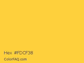 Hex #fdcf38 Color Image