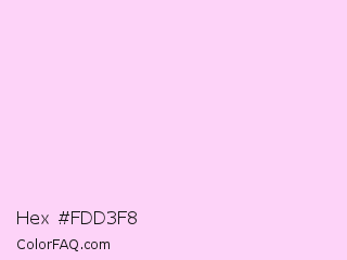 Hex #fdd3f8 Color Image