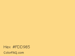 Hex #fdd985 Color Image
