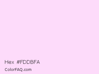 Hex #fddbfa Color Image