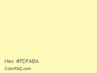 Hex #fdfaba Color Image