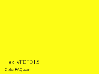 Hex #fdfd15 Color Image