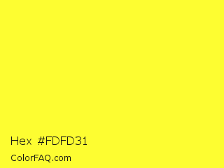 Hex #fdfd31 Color Image