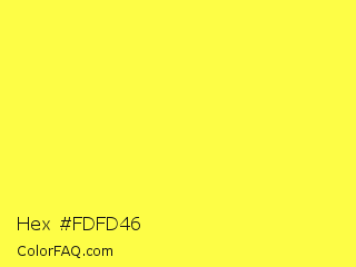 Hex #fdfd46 Color Image