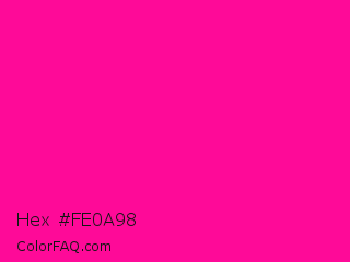 Hex #fe0a98 Color Image