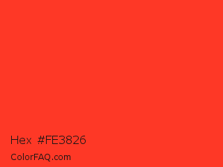 Hex #fe3826 Color Image