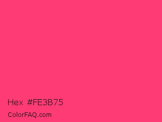 Hex #fe3b75 Color Image