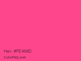 Hex #fe468d Color Image