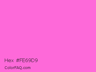 Hex #fe69d9 Color Image