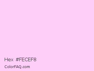Hex #fecef8 Color Image