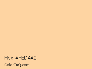 Hex #fed4a2 Color Image