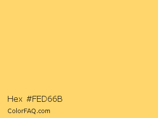 Hex #fed66b Color Image