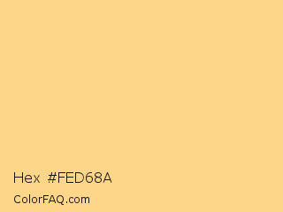 Hex #fed68a Color Image