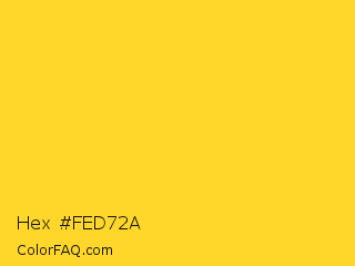 Hex #fed72a Color Image