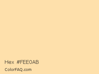 Hex #fee0ab Color Image