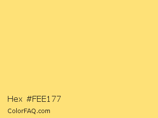 Hex #fee177 Color Image