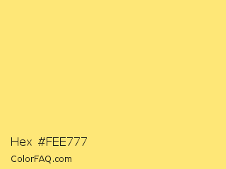 Hex #fee777 Color Image
