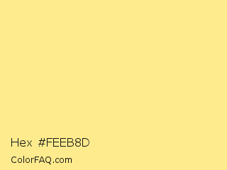 Hex #feeb8d Color Image