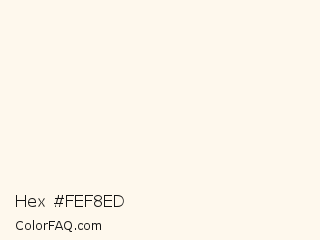 Hex #fef8ed Color Image