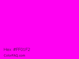 Hex #ff01f2 Color Image
