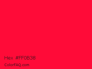 Hex #ff0b38 Color Image