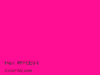 Hex #ff0e94 Color Image