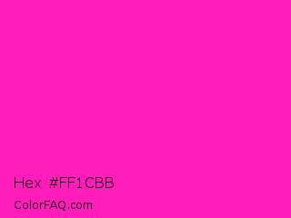 Hex #ff1cbb Color Image