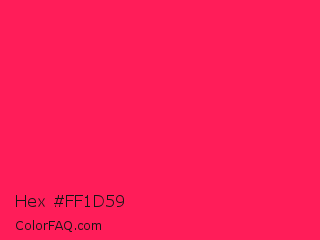 Hex #ff1d59 Color Image