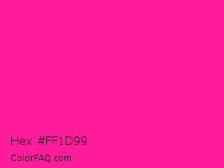 Hex #ff1d99 Color Image