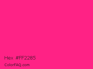 Hex #ff2285 Color Image