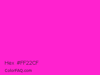 Hex #ff22cf Color Image