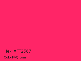 Hex #ff2567 Color Image