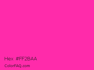 Hex #ff2baa Color Image